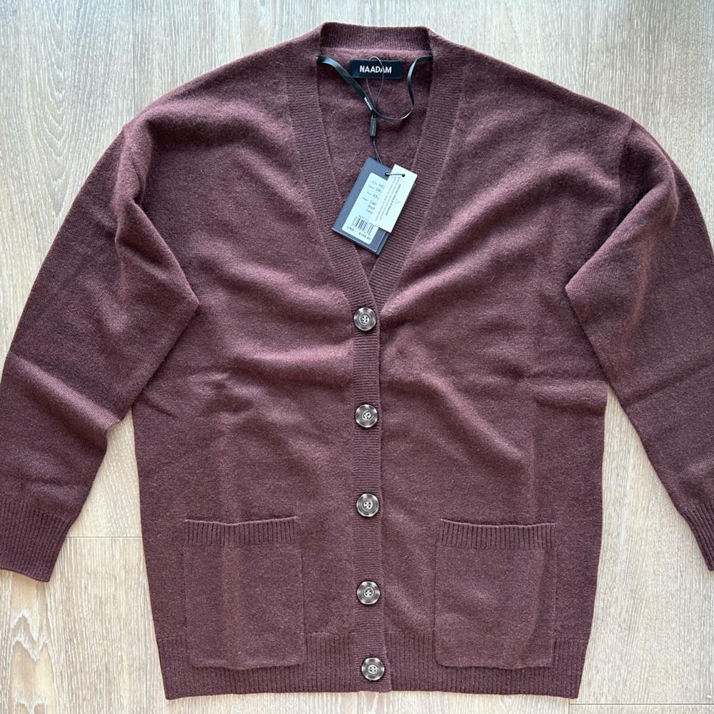 NAADAM Cashmere Boyfriend Cardigan
